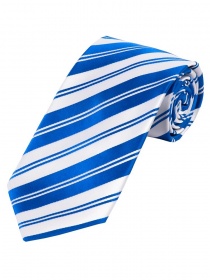 Streifen-Krawatte weiß blau