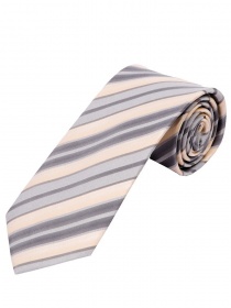 Corbata de rayas gris claro