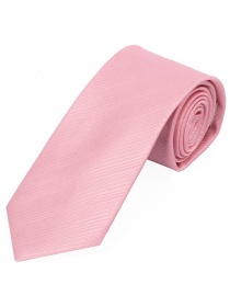 Corbata línea lisa superficie rosada