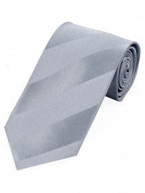 Krawatte einfarbig Linien-Struktur mittelgrau
