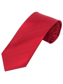 Corbata para hombre de rayas lisas rojo