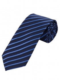 Corbata de rayas azul claro y azul marino