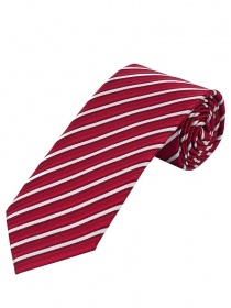 Corbata a rayas roja y blanca