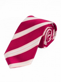 Corbata con diseño de rayas nobles rojo medio