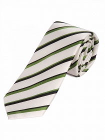 Corbata de negocios diseño de rayas sutiles blanco