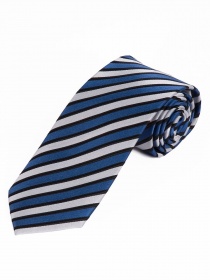Necktie Stylish Stripe Pattern Royal Blue Night