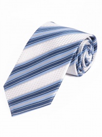Corbata para hombre Decoración de rayas azul claro