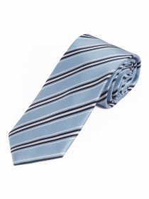 Corbata estrecha Diseño de rayas refinadas Azul