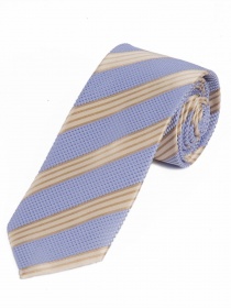 Llamativa corbata estrecha de negocios a rayas