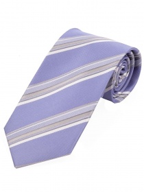 Corbata Estrecha Elegante Diseño A Rayas Morado