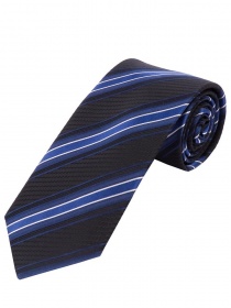 Corbata de diseño óptimo a rayas Azul Marino Real