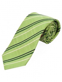 Corbata para hombre Solid Line Check Light Green