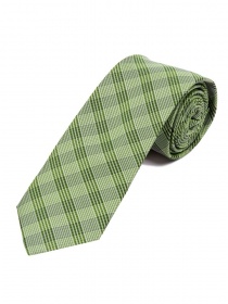 Corbata elegante a cuadros verde bosque blanco