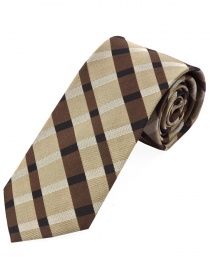 Corbata para hombre de diseño Glencheck Beige