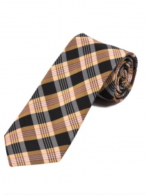 Corbata de hombre de diseño Glencheck Salmón negro
