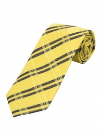 Corbata de caballero Tartan Narrow Yellow Black