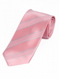 Corbata de hombre de rayas lisas rosa de