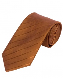 Krawatte unifarben Streifen-Struktur kupfer