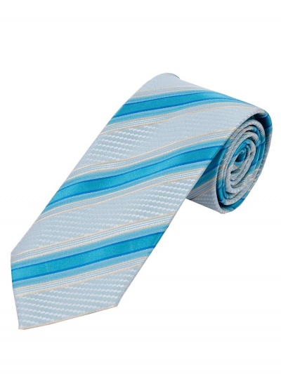 Krawatte Struktur-Muster Linien taubenblau azur
