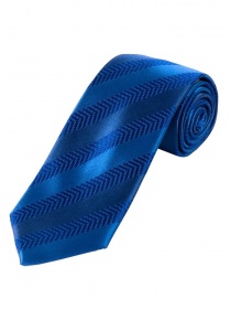 Corbata estrecha de negocios Diseño de rayas azul