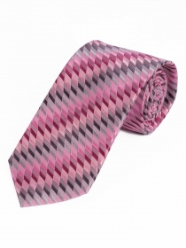 Corbata de negocios estructura abstracta rosa gris