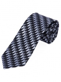 Corbata para hombre estructura geométrica negro