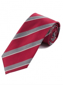 Mens Tie Top Fashion Stripe Design Medium Red