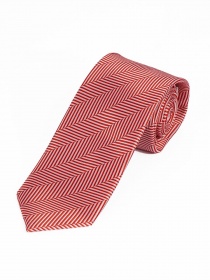 Corbata larga decoración estructura roja