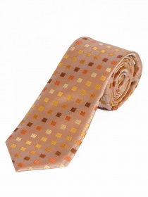 XXL-Krawatte stilsichere Waffel-Struktur orange