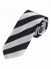 XXL corbata de negocios bloque rayas tinta negro