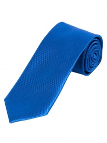 XXL Businesskrawatte monochrom Streifen-Struktur blau