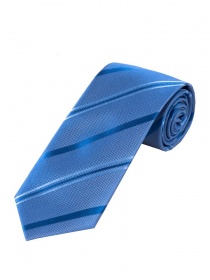 Corbata de rayas XXL azul hielo ultramarino