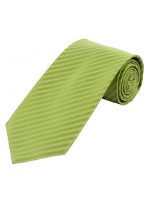 Corbata larga raya lisa estructura verde
