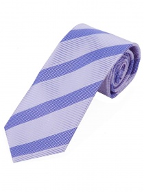 Corbata larga diseño estructura rayas púrpura