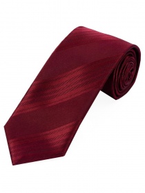 Corbata larga de hombre estructura línea lisa rojo