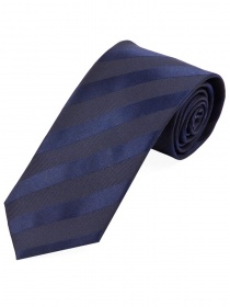 Corbata larga monocromo rayas estructura azul