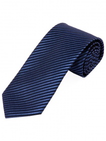 Corbata larga monocromo rayas estructura azul