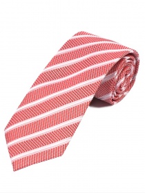 Corbata Business Extra Larga Diseño Líneas Rojo