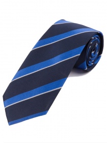Óptima XXL Corbata de Negocios Diseño a Rayas Azul