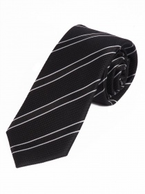 Sevenfold Mens Tie Stripe Design Teal Black Pearl