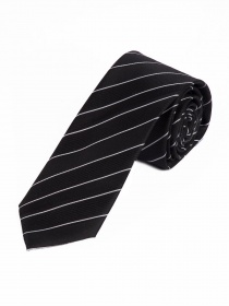 Sevenfold Tie Stripe Pattern Noche Negro Perla
