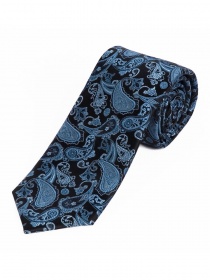 Corbata Sevenfold Business estampado Paisley azul
