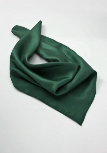 Pañuelo de señora de seda en verde oscuro
