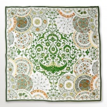 Bufanda de moda de las señoras diseño floral verde
