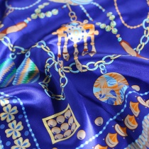 Mantón de seda de diseño para mujer Azul cielo
