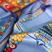 Bufanda de señora Oversize Design Decor Azul claro