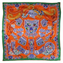 Diseño lino seda terracota