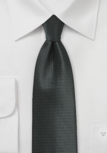 Corbata monocolor estructurada negra