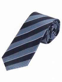 Sevenfold Mens Tie Striped Light Blue Navy Silver