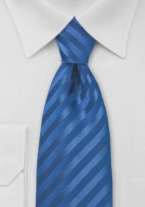 Corbata rayas monocolor azul oscuro
